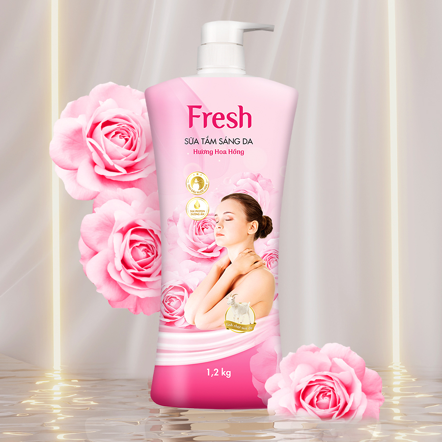 Sữa tắm sáng da Fresh Hương Hoa Hồng