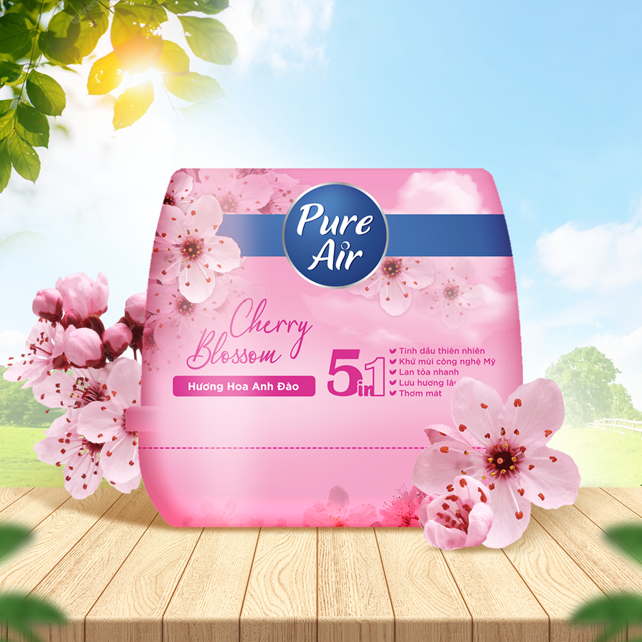 Sáp thơm khử mùi Pure Air - Hương Hoa Anh Đào