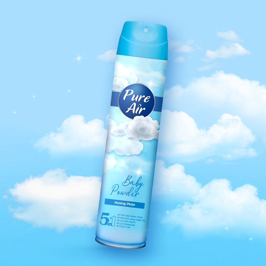 Xịt phòng thơm Pure Air - Hương Phấn