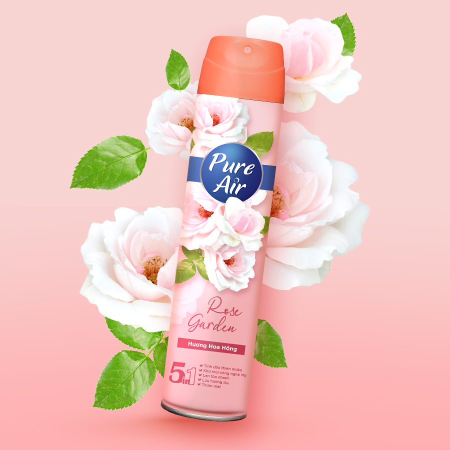 Xịt phòng thơm Pure Air - Hương Hoa Hồng